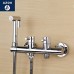 Azos Bidet Faucet Pressurized Sprinkler Head Brass Chrome Cold and Hot Switch Two Function Mop Pond Pet Bath Bathroom Round PJPQR003 - B07D1XYHJH